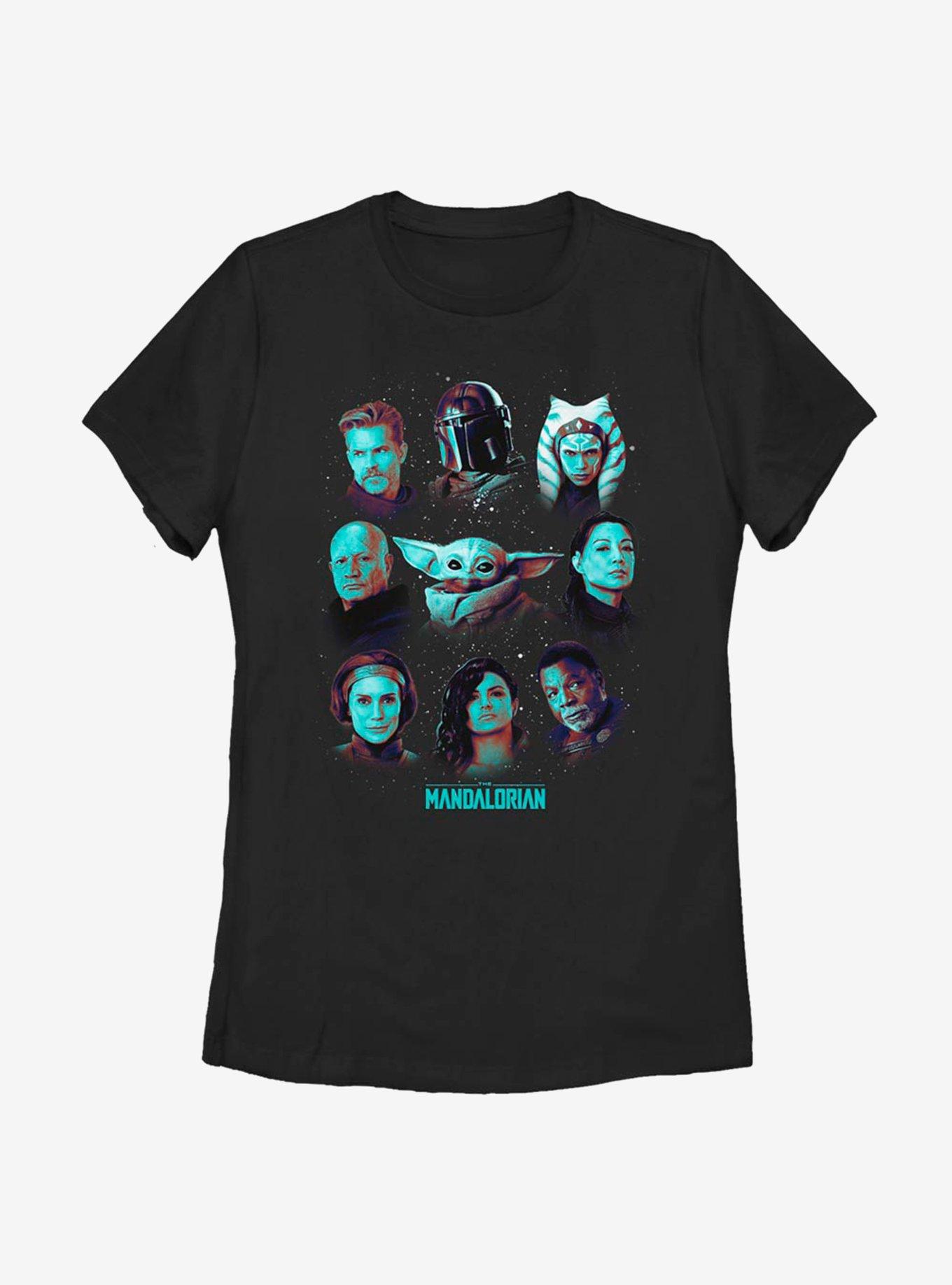 Star Wars The Mandalorian Season 2 Team Line Up Womens T-Shirt, BLACK, hi-res