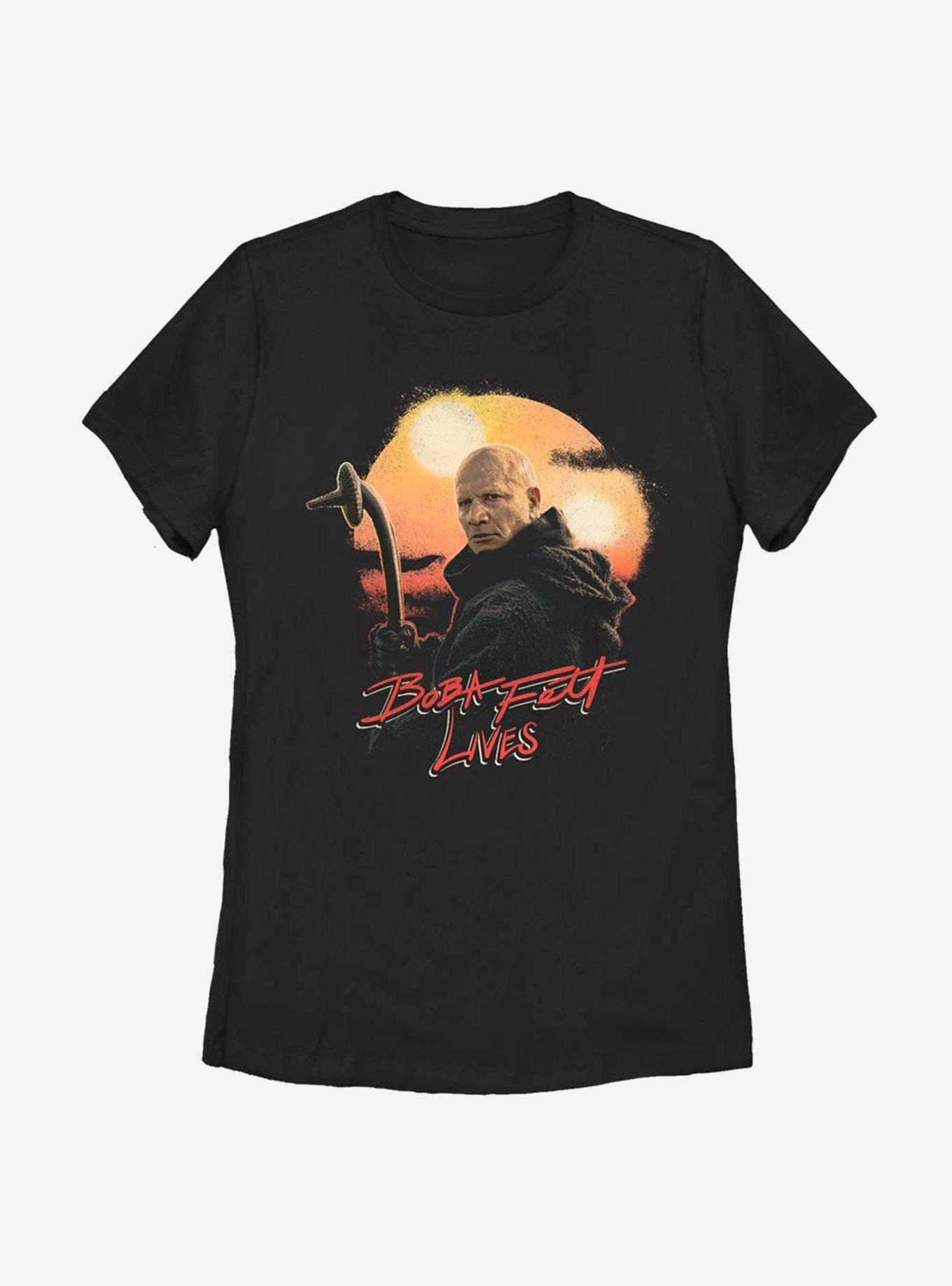 Star Wars The Mandalorian Season 2 Boba Fett Lives  Womens T-Shirt, , hi-res