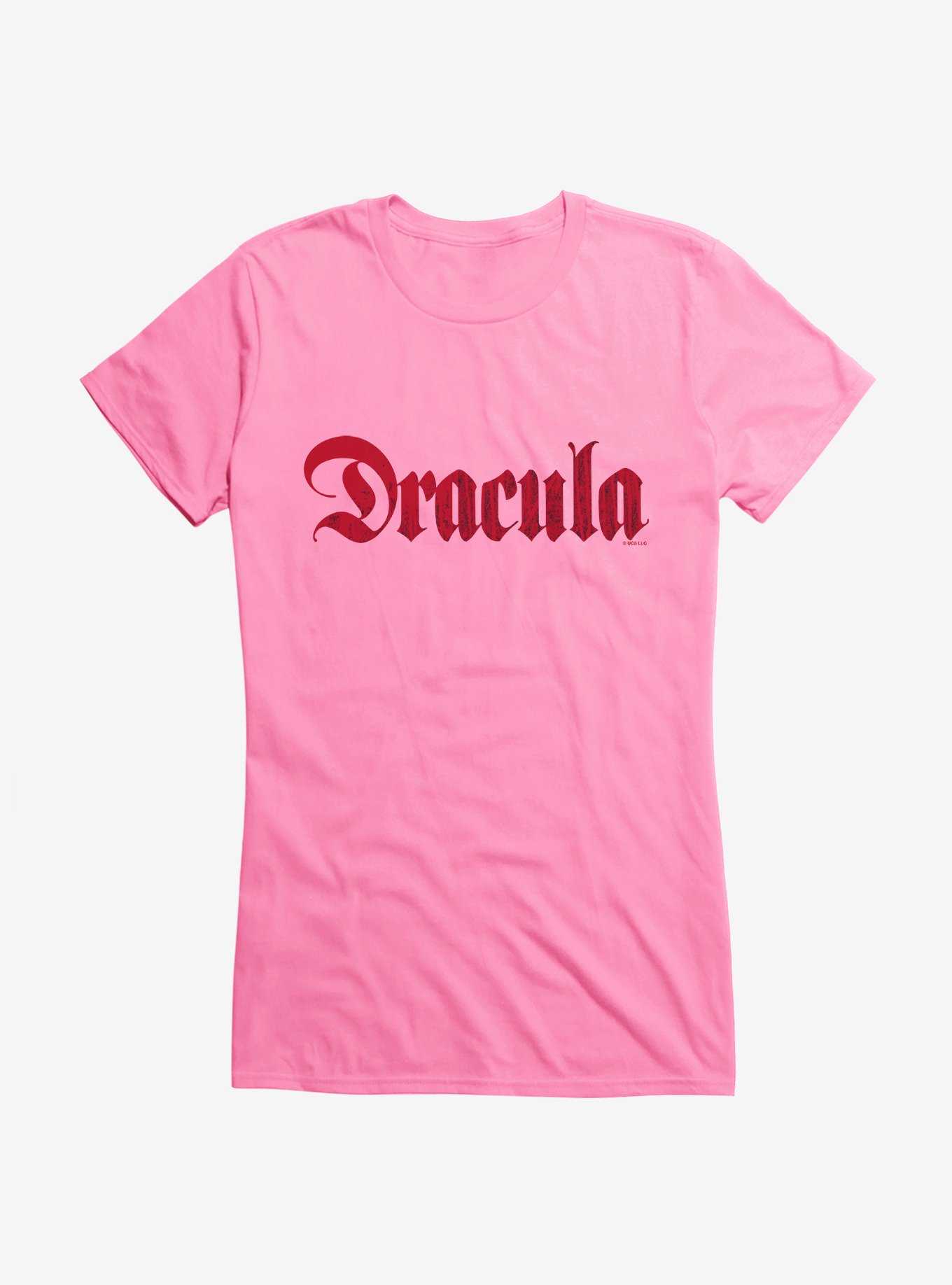 Universal Monsters Dracula Logo Script Girls T-Shirt, , hi-res