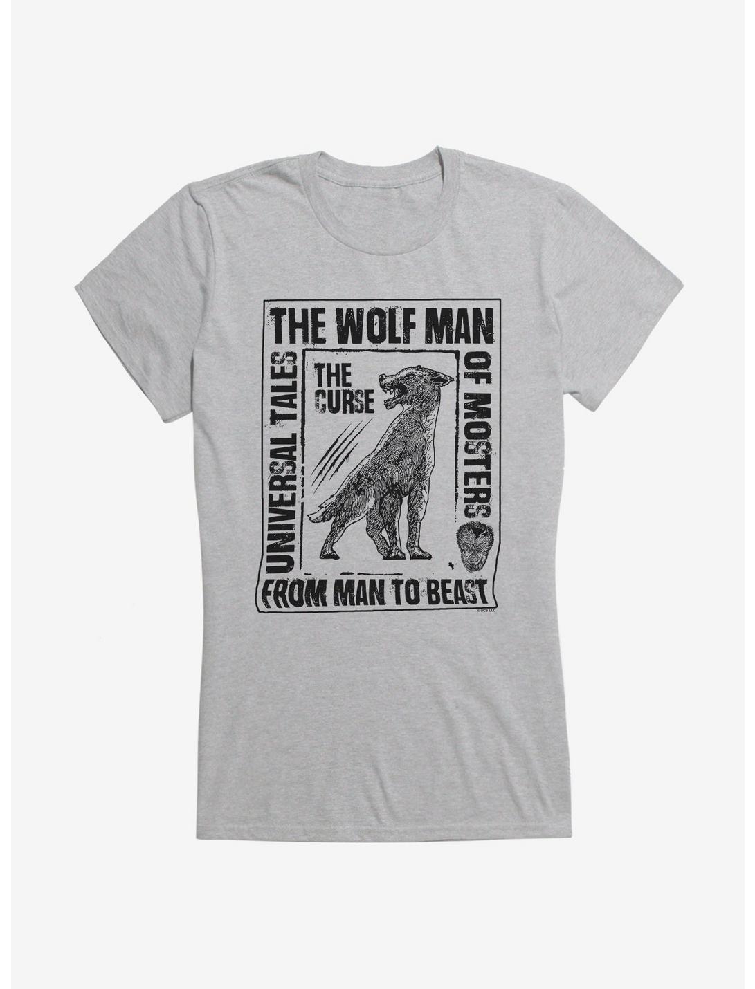 Universal Monsters The Wolf Man Tales Of The Beast Girls T-Shirt, HEATHER, hi-res