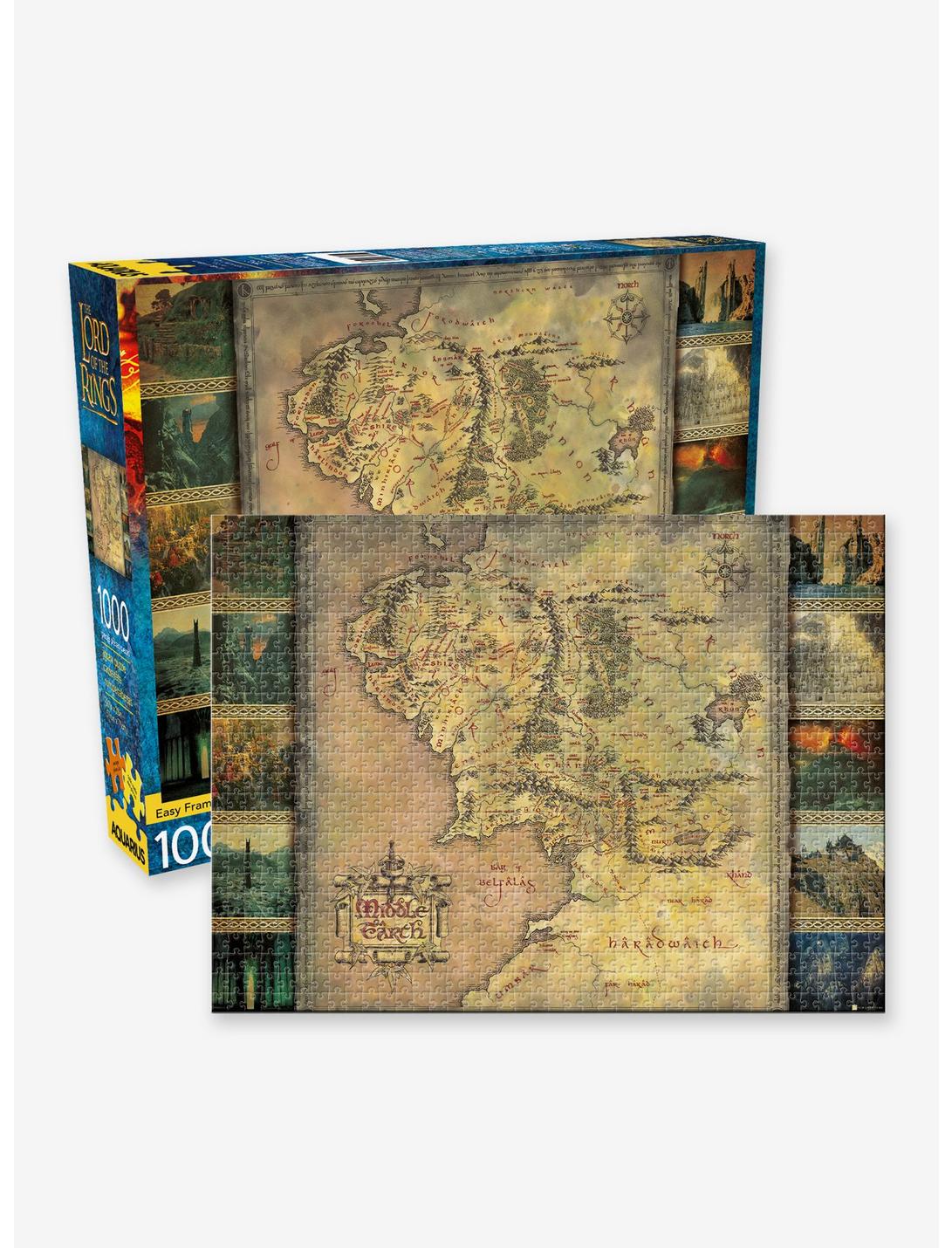 The Lord of the Rings Middle-Earth Map 1000 Piece Puzzle, , hi-res
