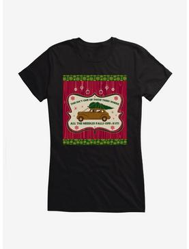 A Christmas Story Shedding Tree Girls T-Shirt, BLACK, hi-res