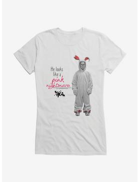 A Christmas Story Fluffy Bunny Girls T-Shirt, WHITE, hi-res