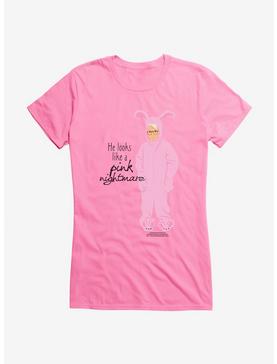 A Christmas Story Nightmare Bunny Girls T-Shirt, CHARITY PINK, hi-res