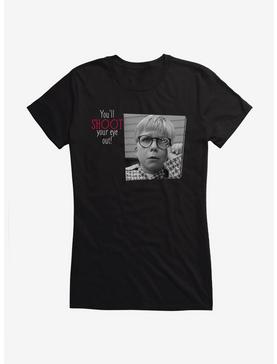 A Christmas Story Shoot Your Eye Out Girls T-Shirt, BLACK, hi-res