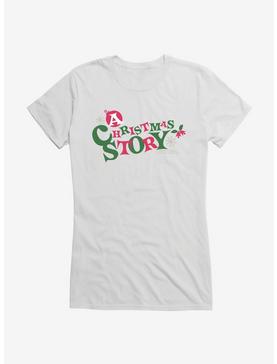 A Christmas Story Color Logo Girls T-Shirt, WHITE, hi-res