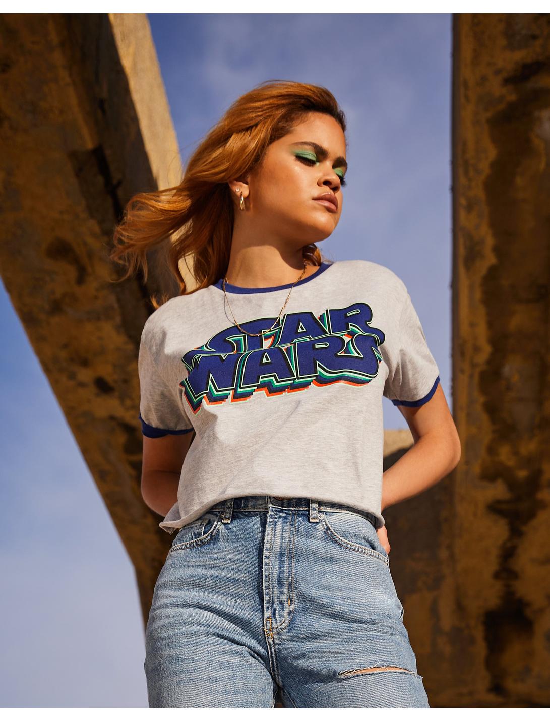 Her Universe Star Wars Neon Logo Ringer T-Shirt Her Universe Exclusive, MULTI, hi-res