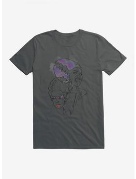 Universal Monsters Bride Of Frankenstein Watercolor Split T-Shirt, , hi-res