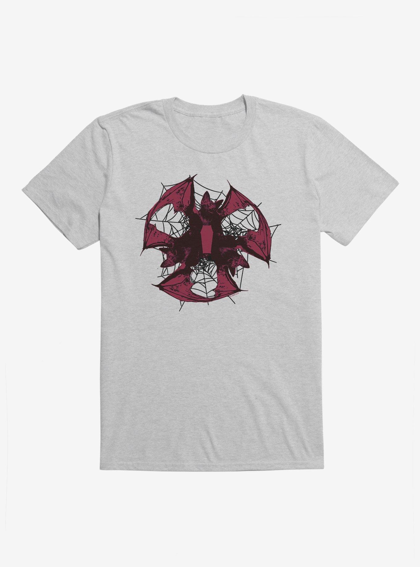 Universal Monsters Dracula Web Of Bats T-Shirt, HEATHER GREY, hi-res