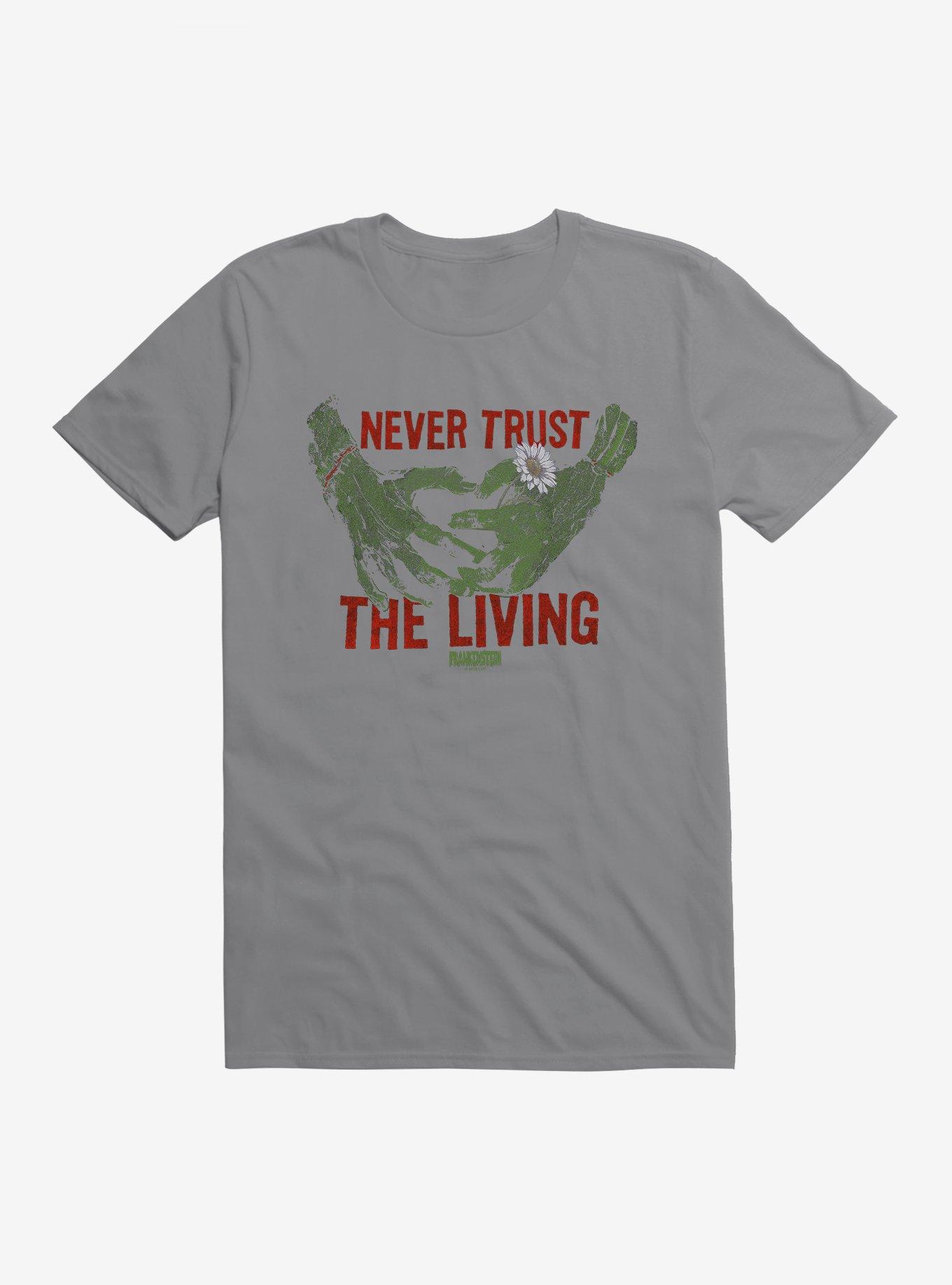 Universal Monsters Frankenstein Never Trust The Living T-Shirt, STORM GREY, hi-res