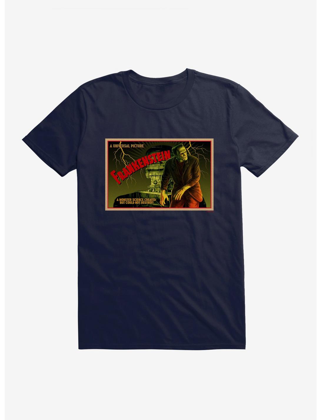 Universal Monsters Frankenstein Vintage Science T-Shirt, NAVY, hi-res