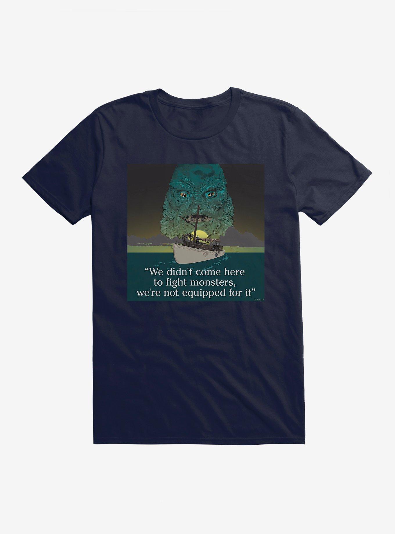 Universal Monsters Creature From The Black Lagoon Monster Quote T-Shirt, NAVY, hi-res