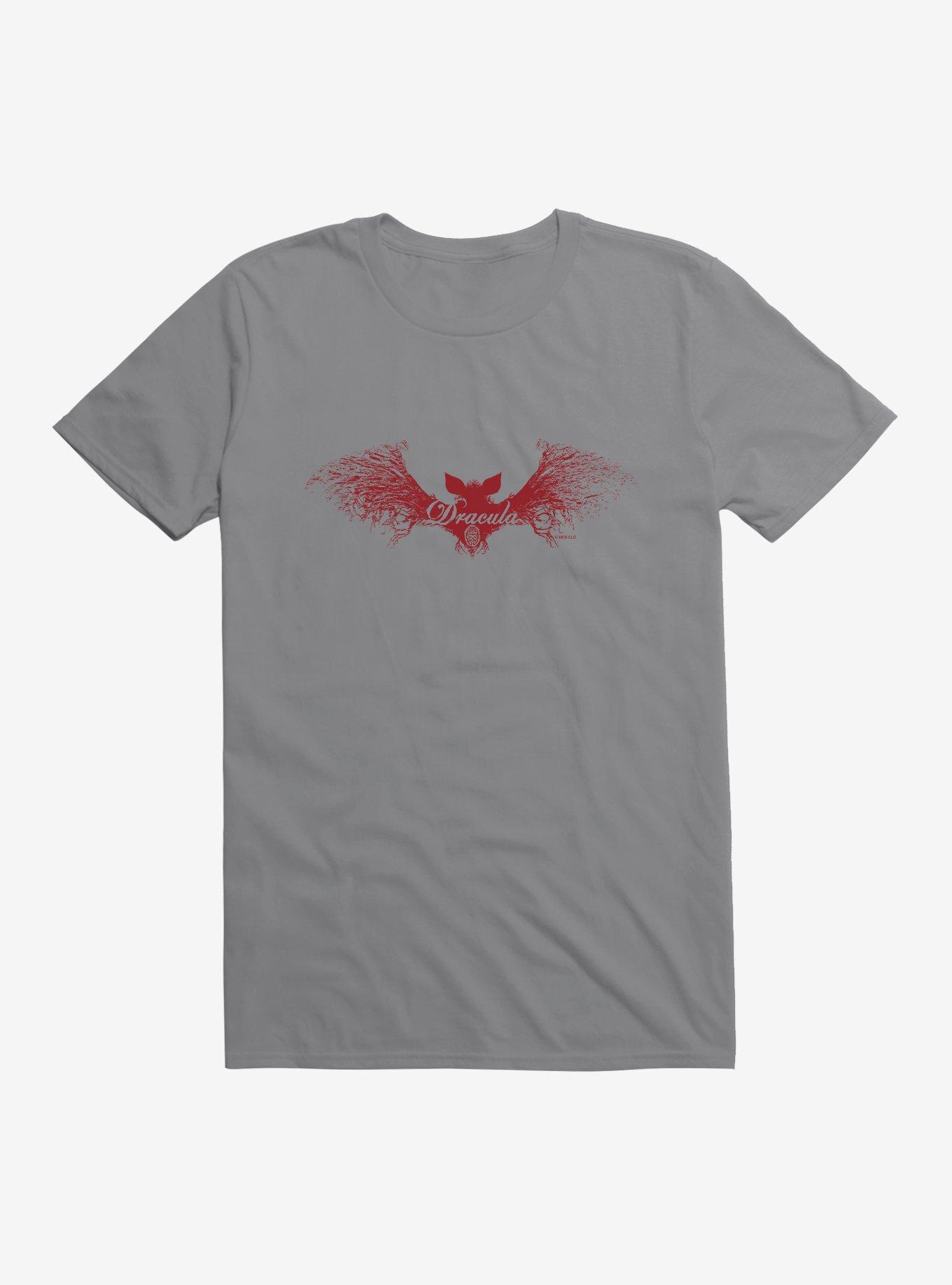 Universal Monsters Dracula Bat Script T-Shirt