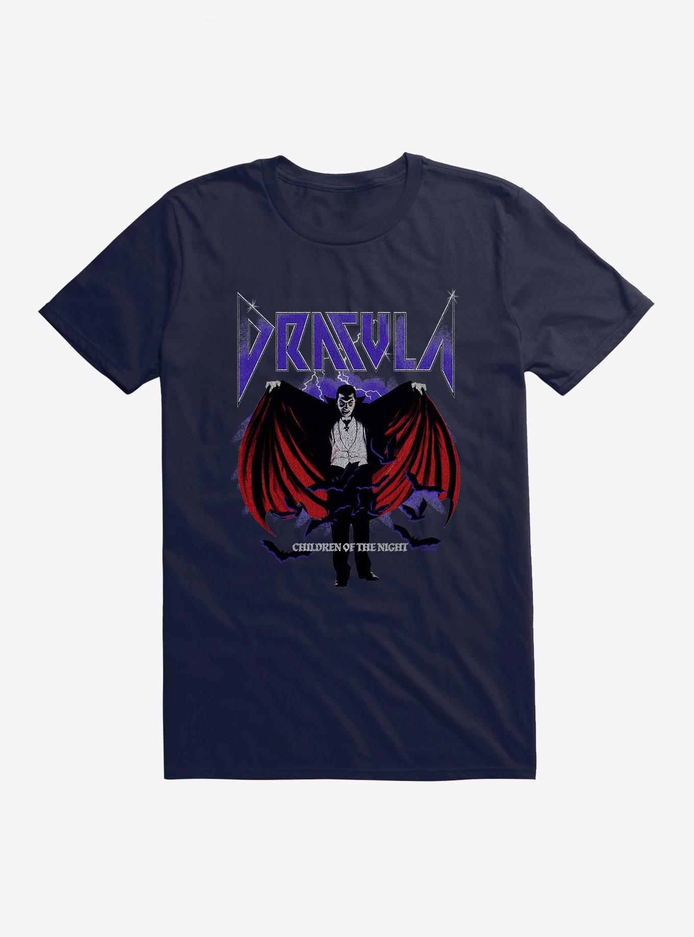Universal Monsters Dracula Children Of The Night T-Shirt, NAVY, hi-res