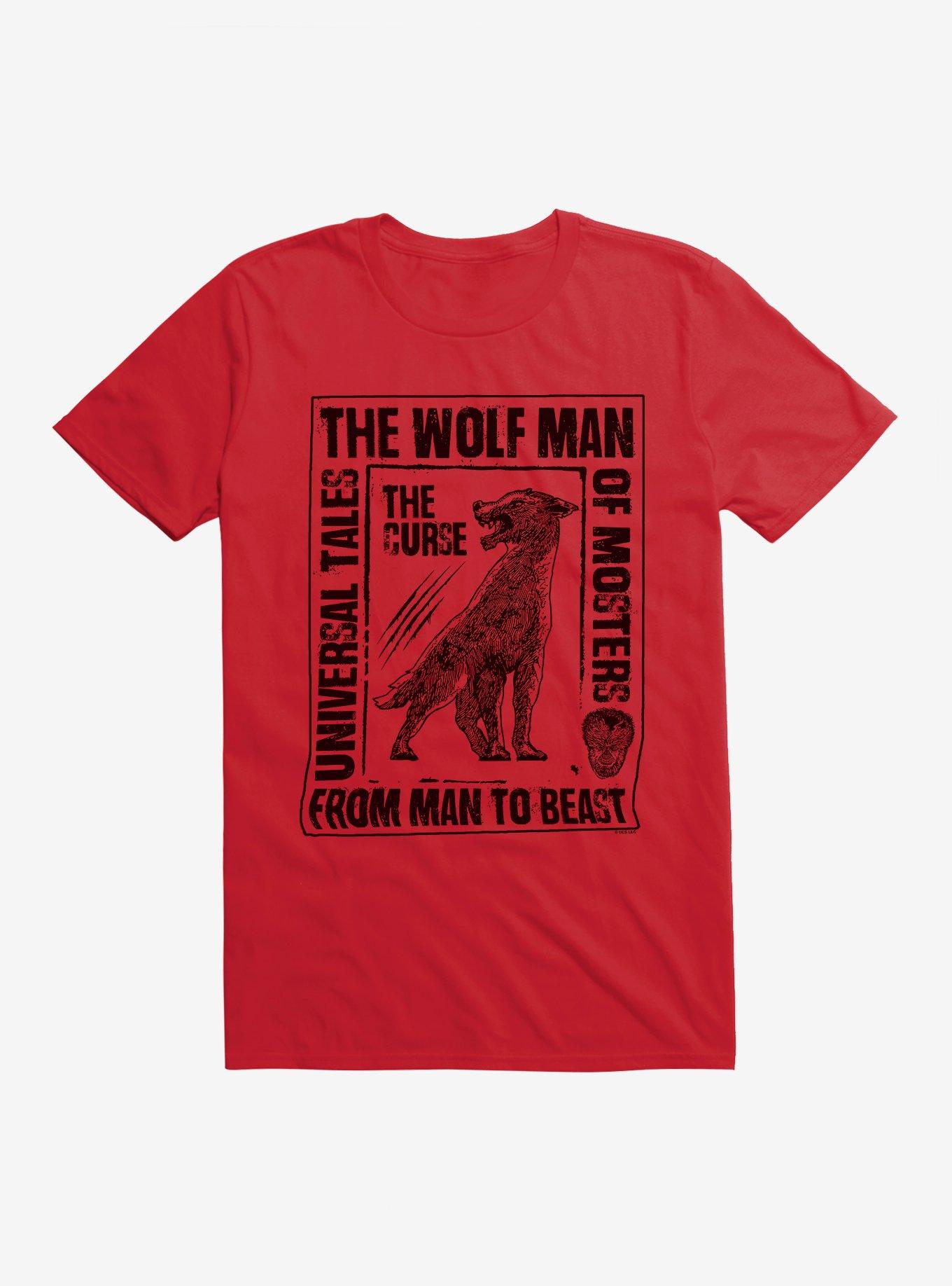 Universal Monsters The Wolf Man Tales Of Beast T-Shirt