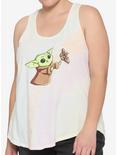Star Wars The Mandalorian The Child Butterfly Tie-Dye Girls Tank Top Plus Size, PINK, hi-res