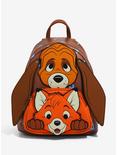 Loungefly Disney The Fox and the Hound Copper & Tod Floral Mini Backpack, , hi-res