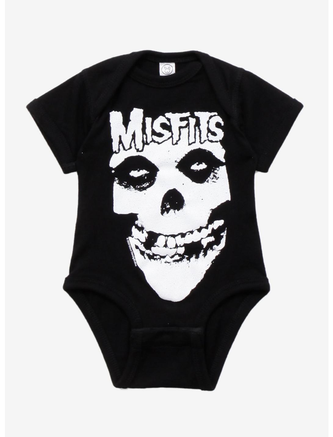 Misfits Logo Infant Bodysuit, BLACK, hi-res