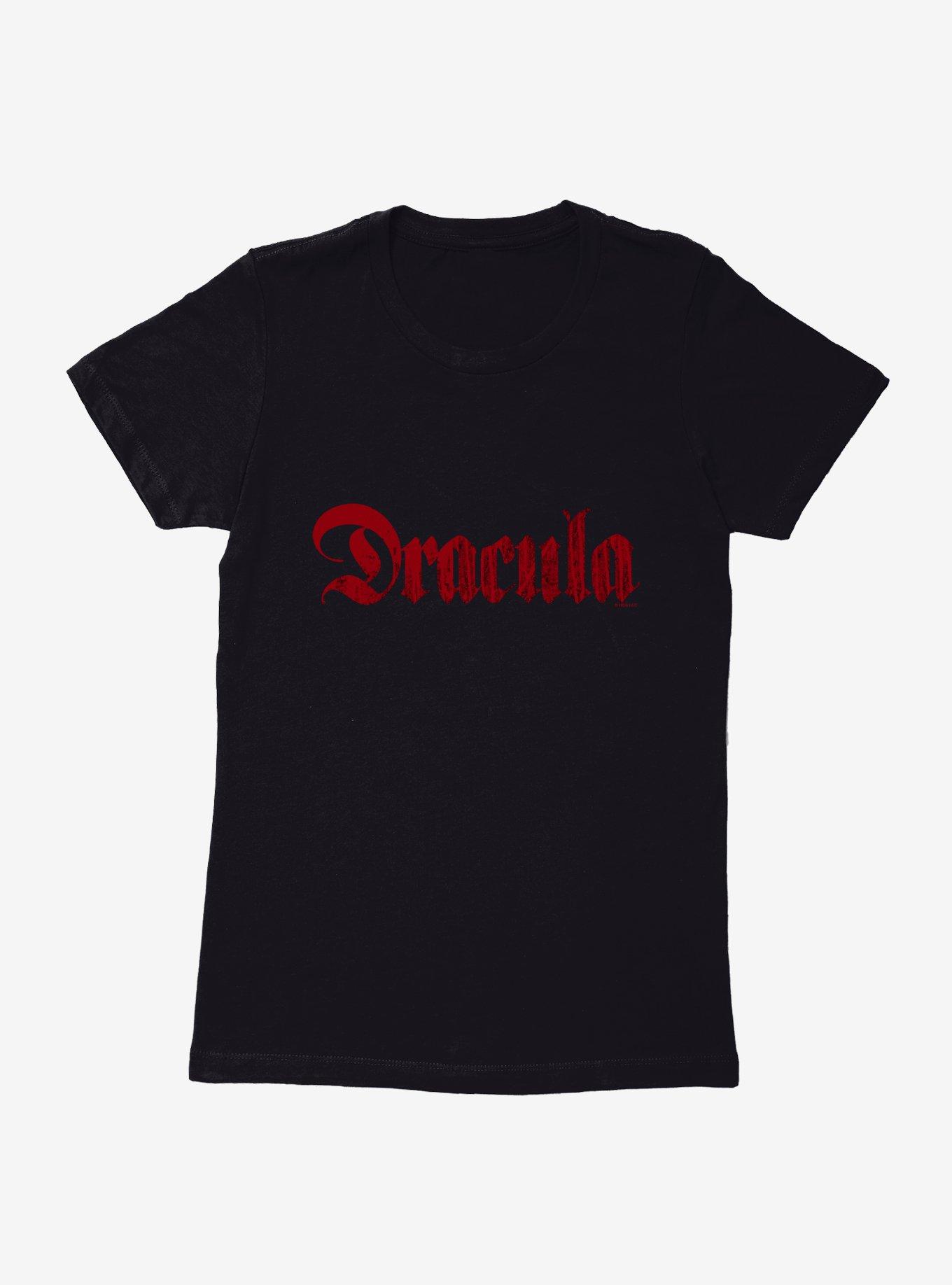 Universal Monsters Dracula Logo Script Womens T-Shirt, , hi-res