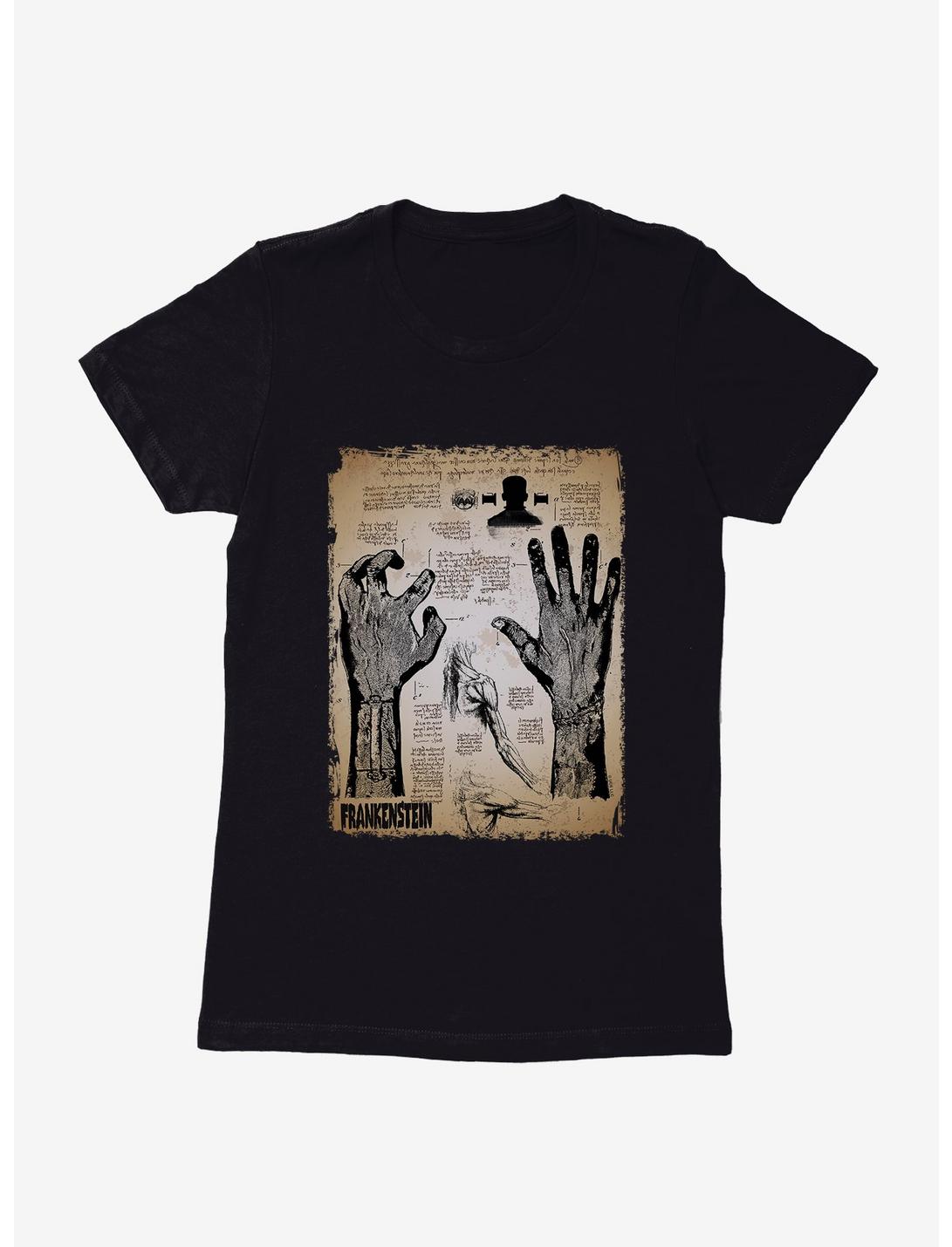 Universal Monsters Frankenstein Creation Diagram Womens T-Shirt, , hi-res