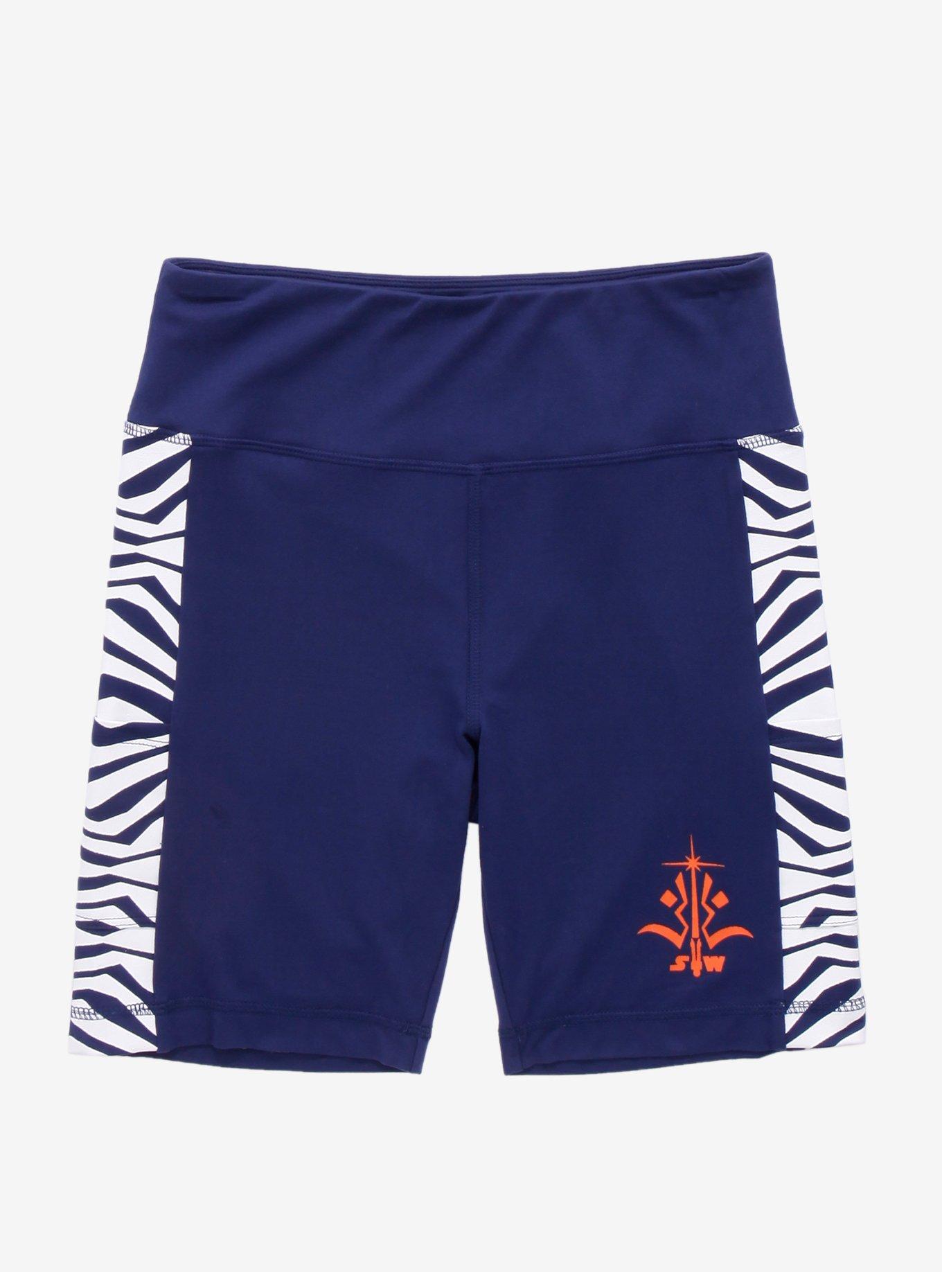 Her Universe Star Wars Ahsoka Tano Biker Shorts Plus Size Her Universe Exclusive, MULTI, hi-res