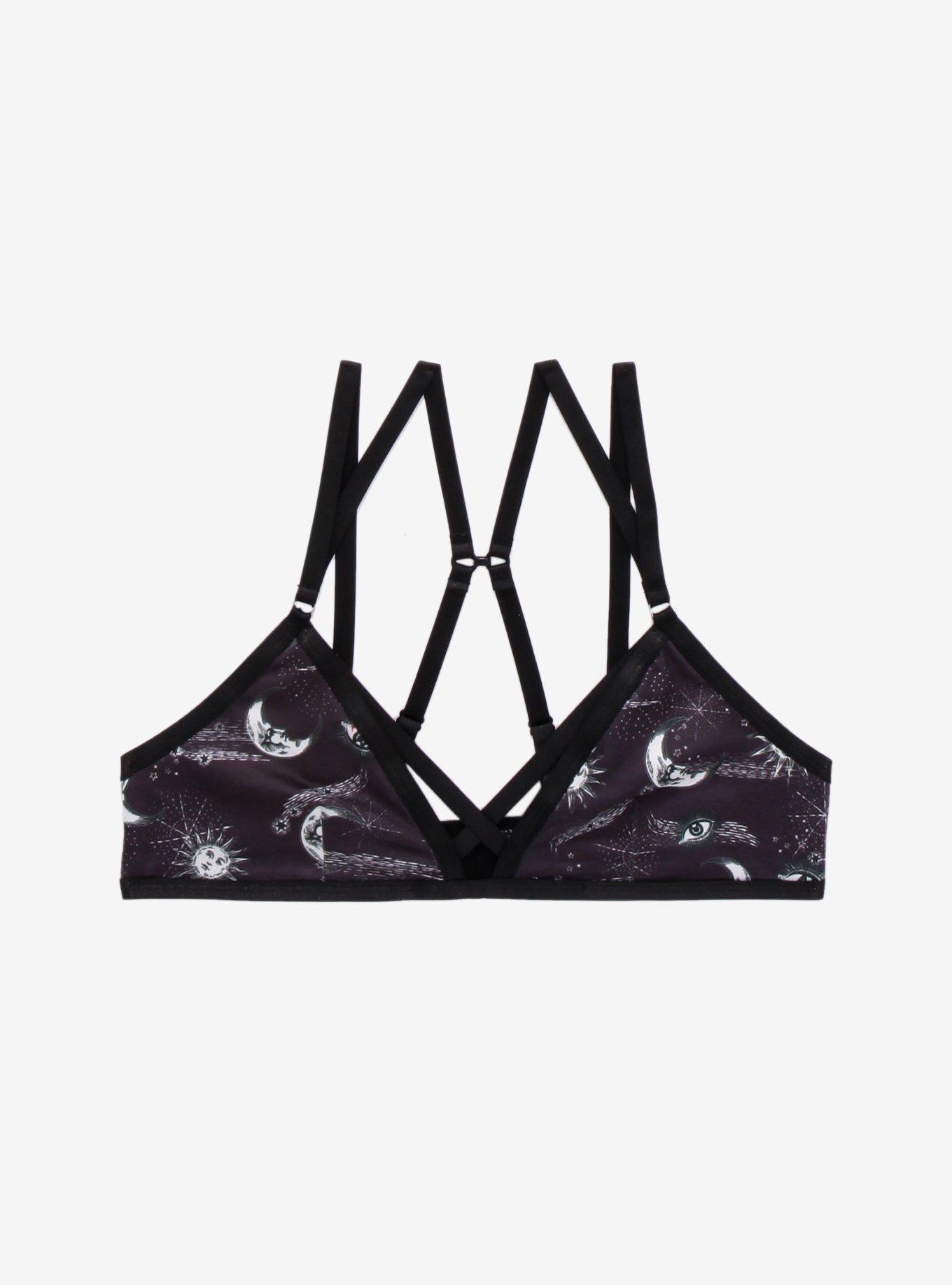 Celestial Crisscross Strappy Bralette, MULTI, hi-res