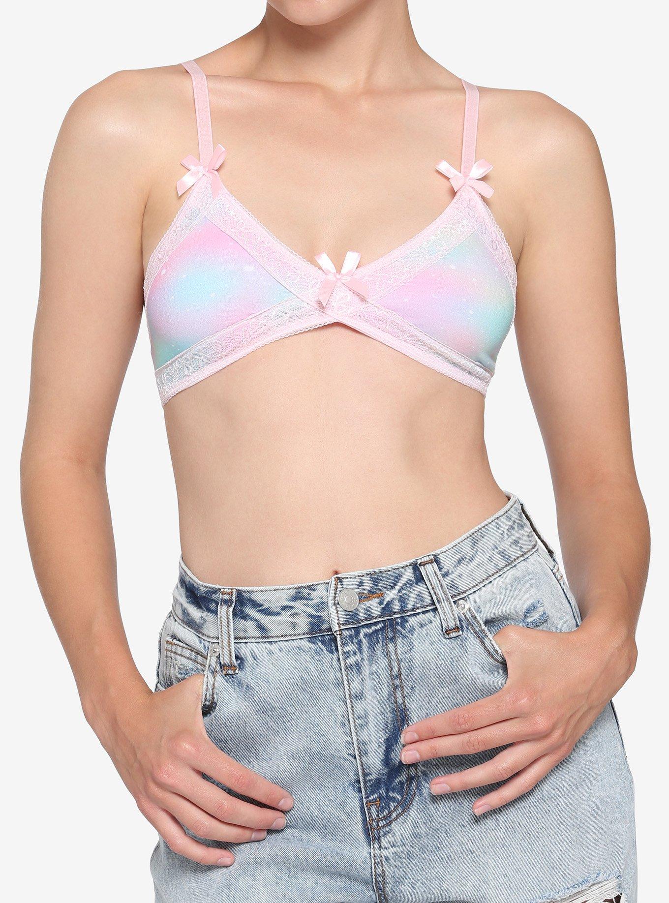 Pastel Galaxy Lace Bralette