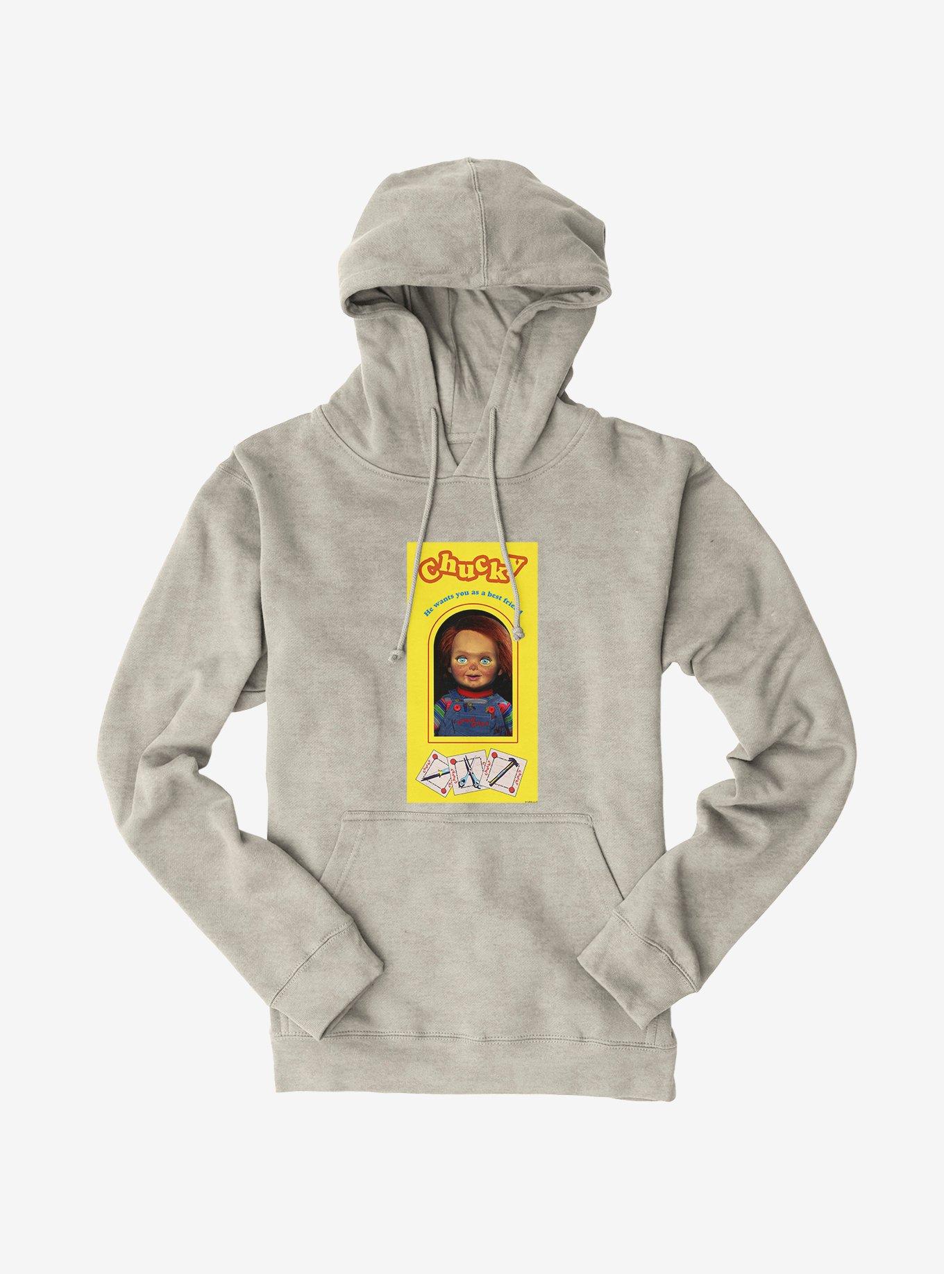 Chucky New Doll Box Hoodie, OATMEAL HEATHER, hi-res