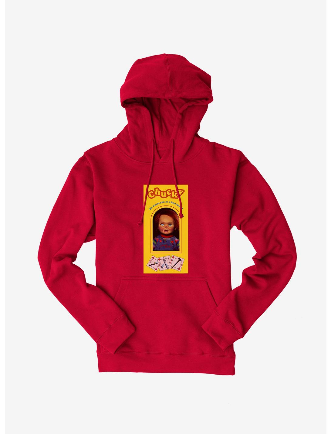 Chucky New Doll Box Hoodie, RED, hi-res