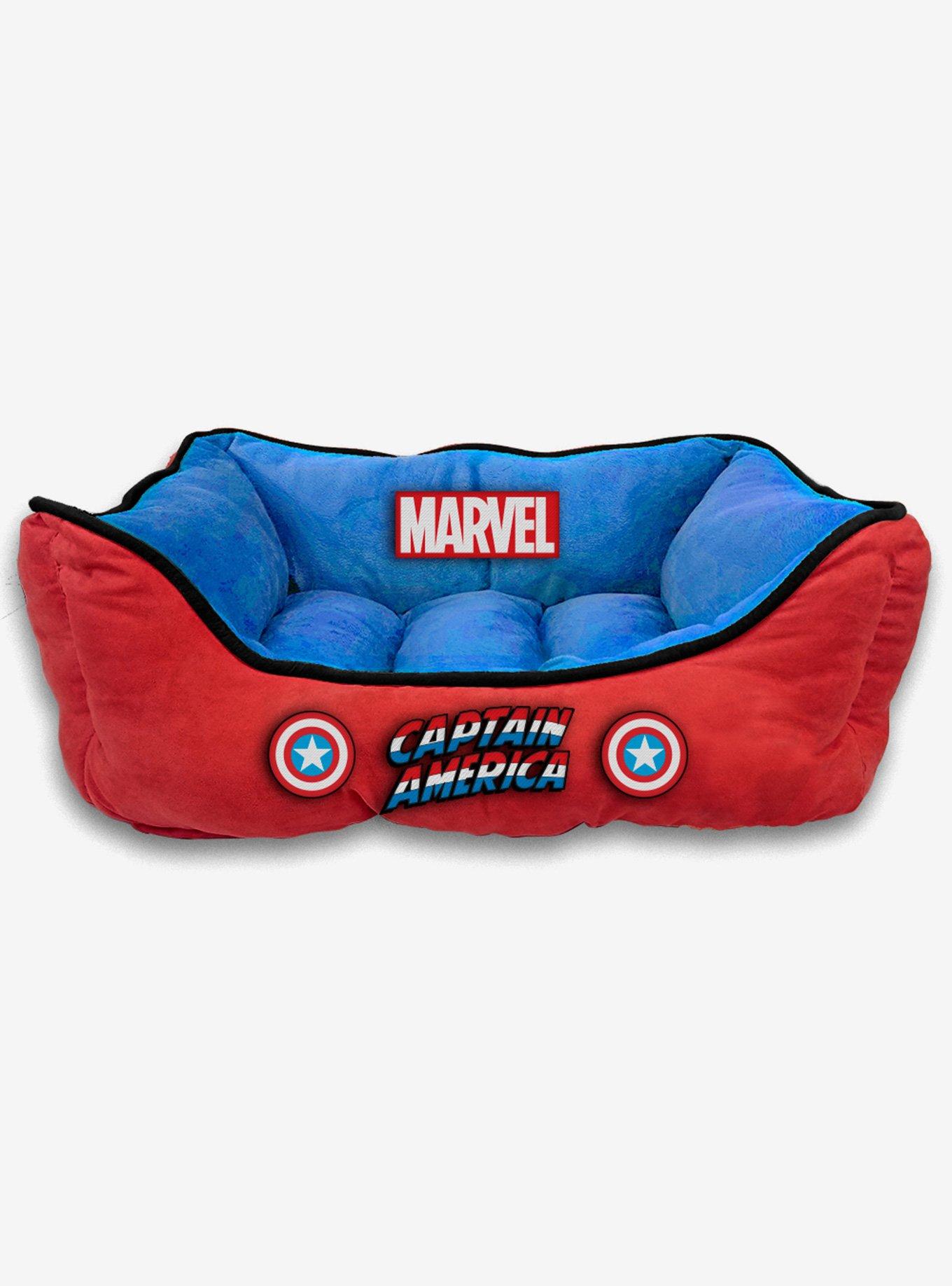 Buckle-Down Marvel Captain America Pet Bed, , hi-res