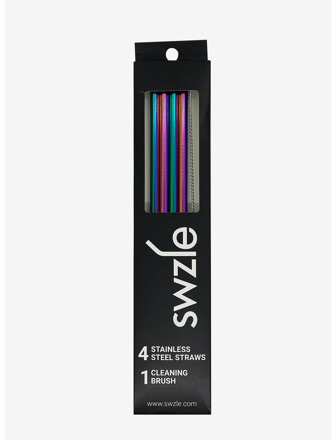 SWZLE Rainbow Stainless Steel Straws, , hi-res