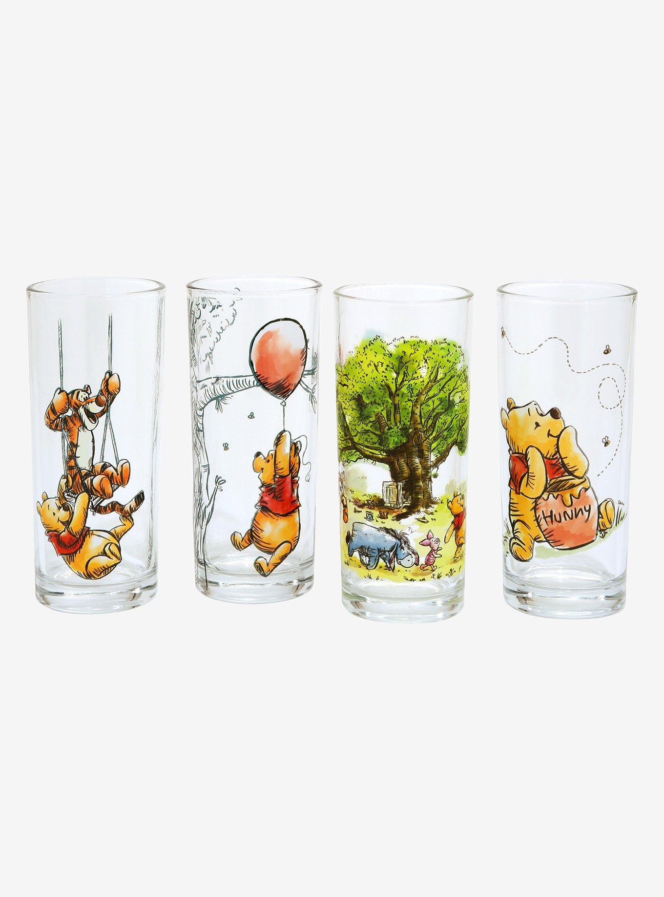 Disney Winnie the Pooh Sketch Scenes Glass Set