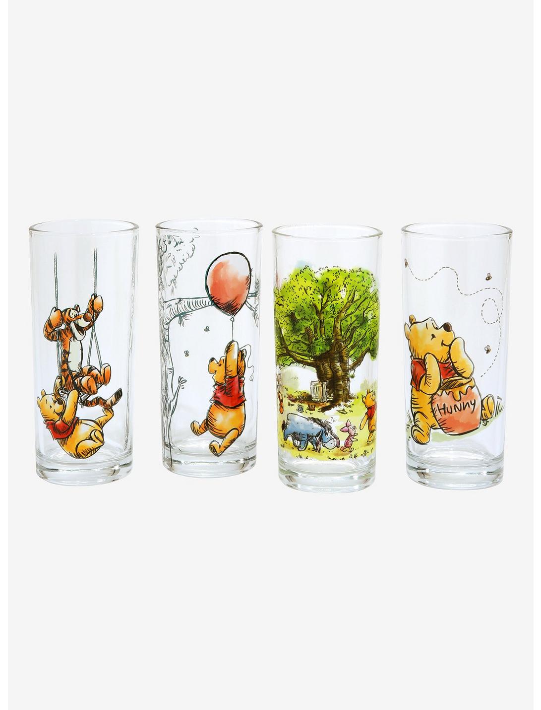 Disney Winnie the Pooh Sketch Scenes Glass Set, , hi-res