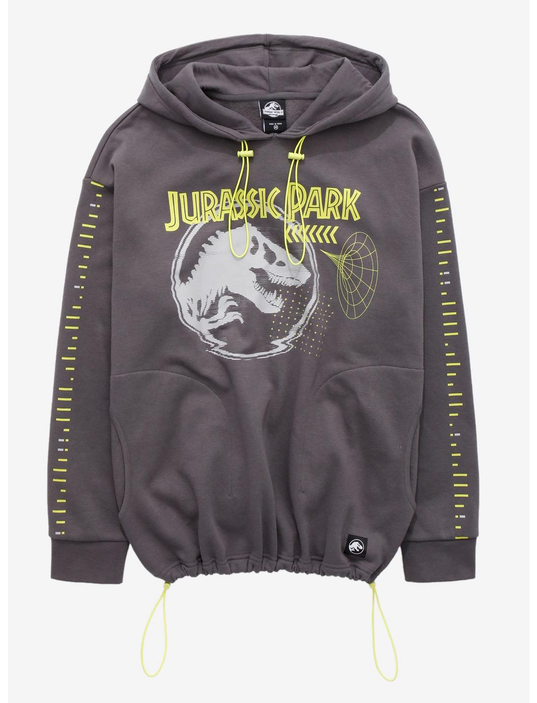 Jurassic Park High-Tech Logo Toggle Hoodie, DARK GREY, hi-res