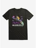 Minions Caution: Low Flying Witch T-Shirt, BLACK, hi-res