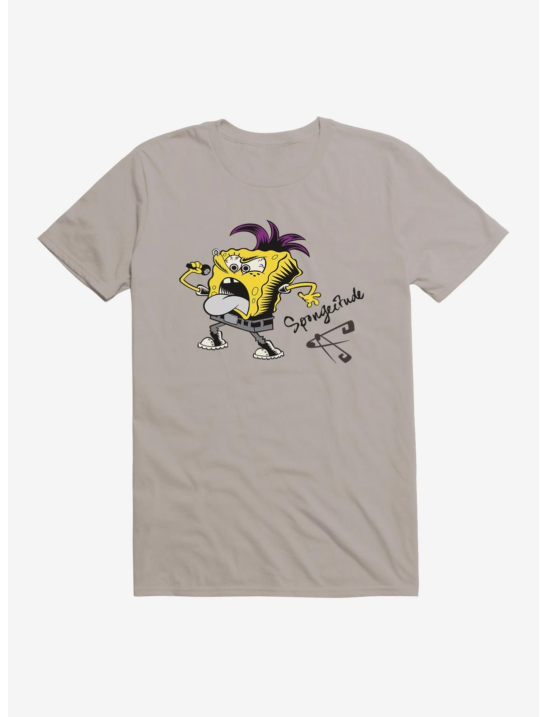 SpongeBob SquarePants Spongeitude T-Shirt, LIGHT GREY, hi-res