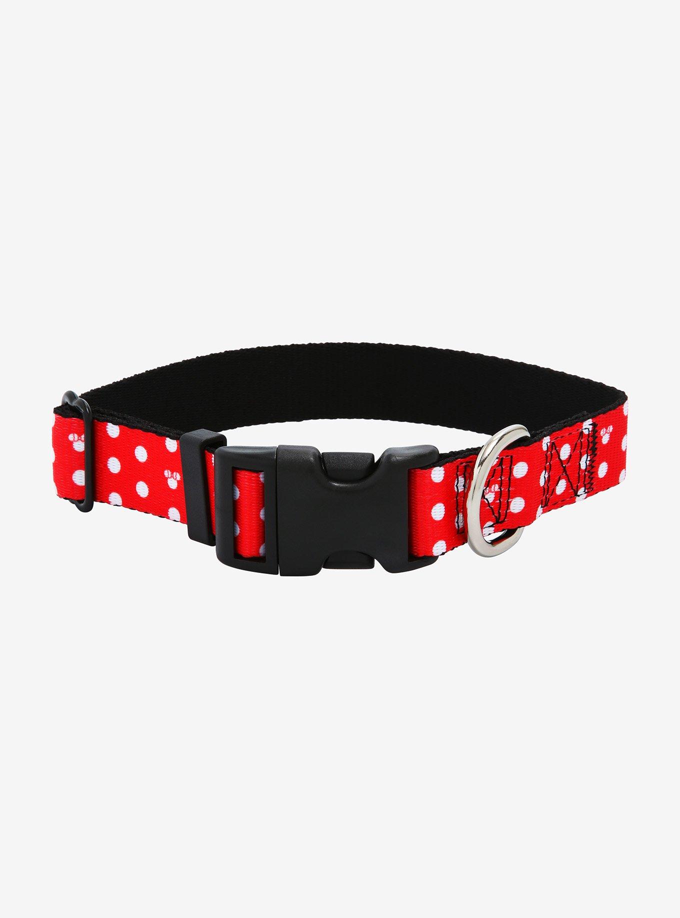 Disney Minnie Mouse Polka Dot Dog Collar, MULTI, hi-res