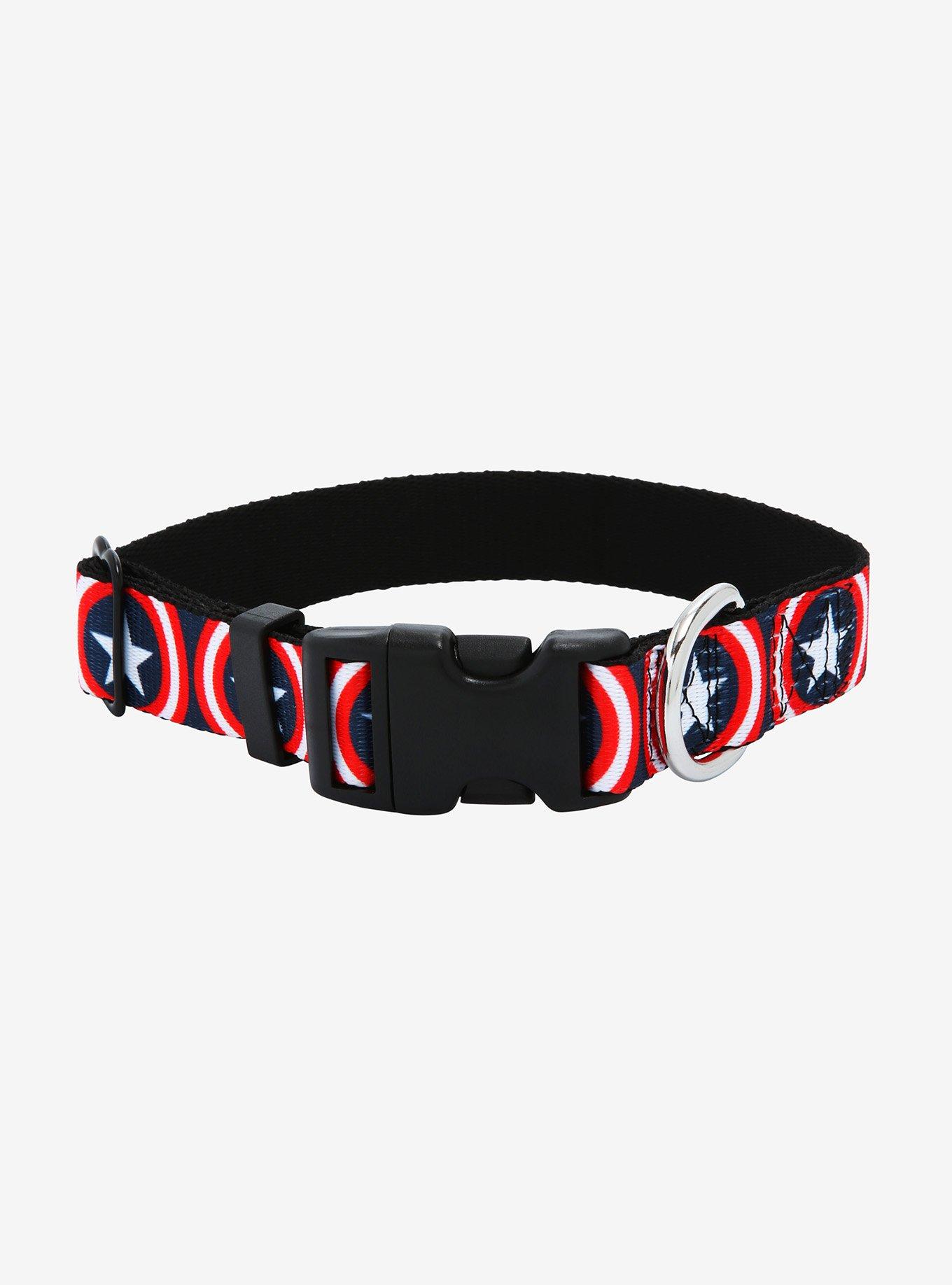 Marvel Captain America Logo Dog Collar, MULTI, hi-res