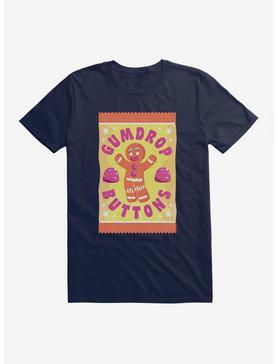 Shrek Gingy Gumdrop Buttons T-Shirt, MIDNIGHT NAVY, hi-res