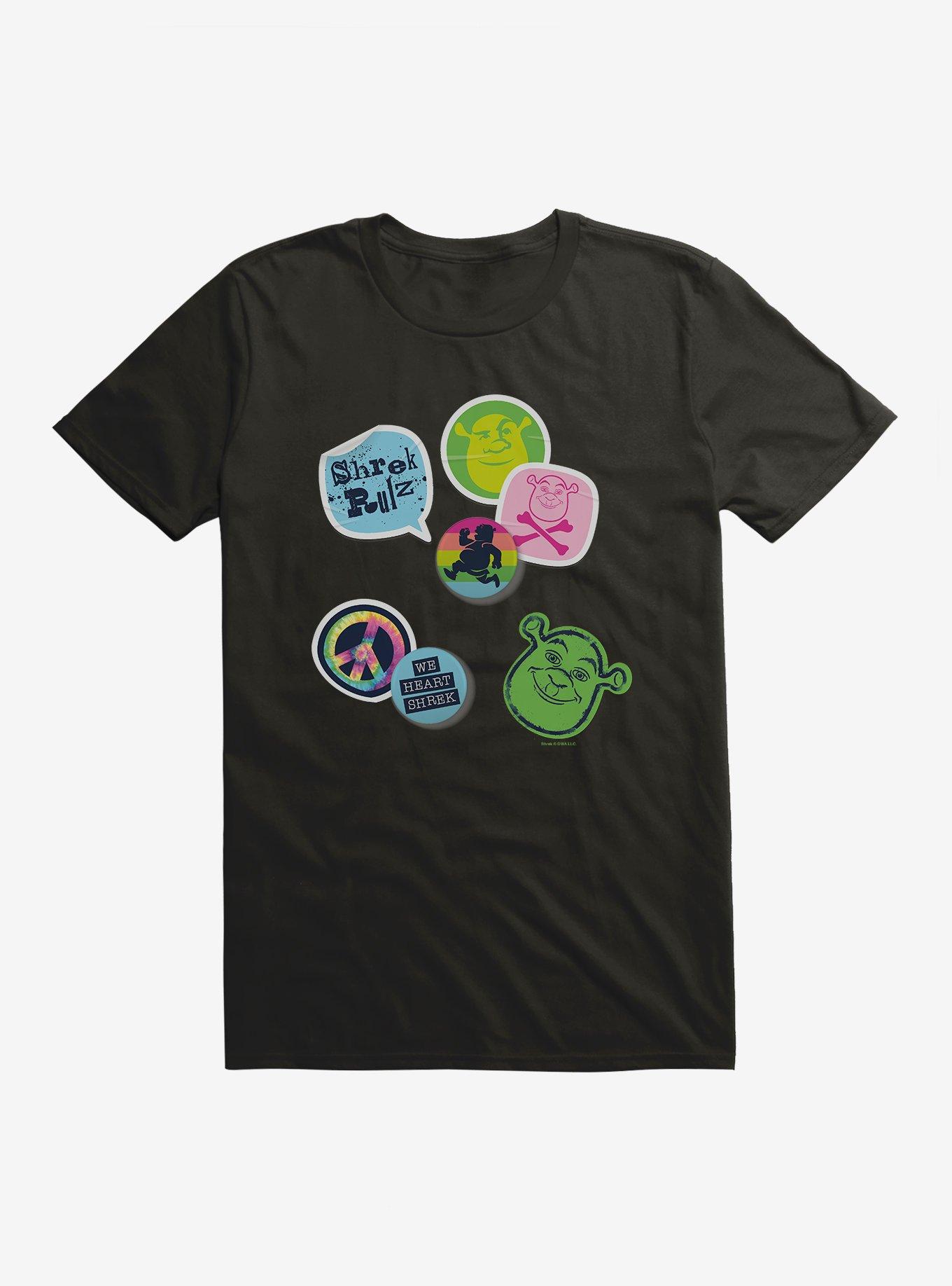 Shrek Slogan Buttons T-Shirt, , hi-res