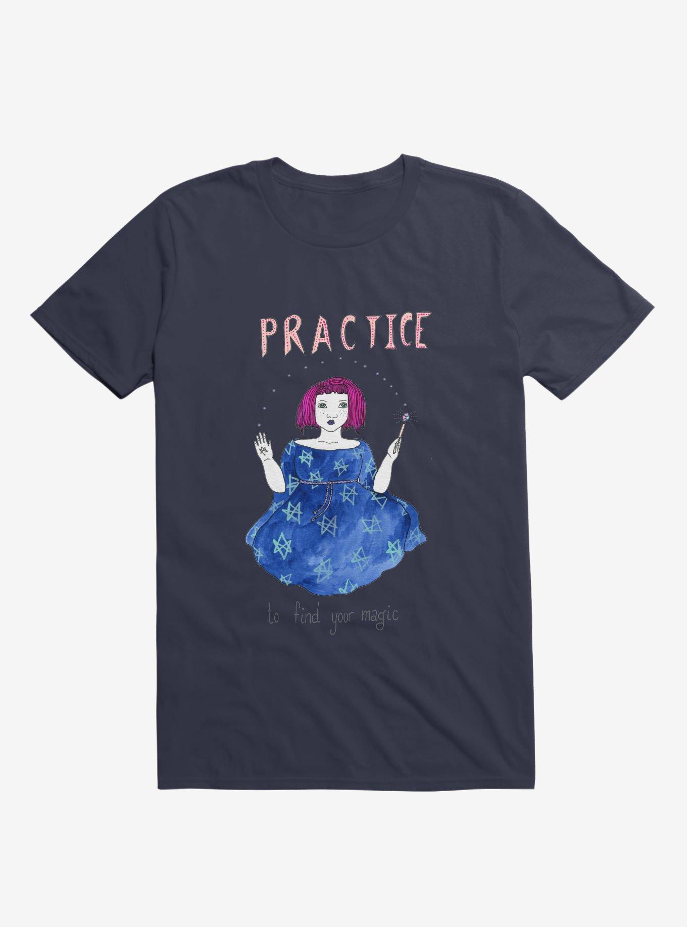 Ritus Practice Magic Witch Navy Blue T-Shirt, , hi-res