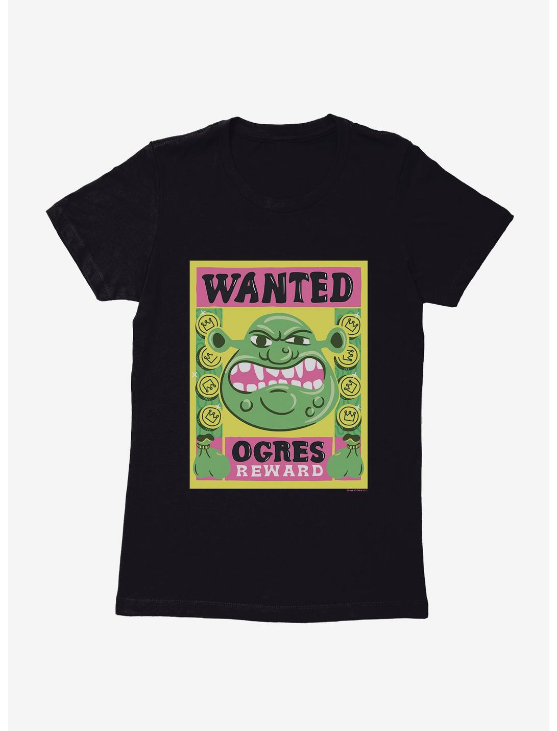 Shrek Wanted Ogres Poster Womens T-Shirt | BoxLunch