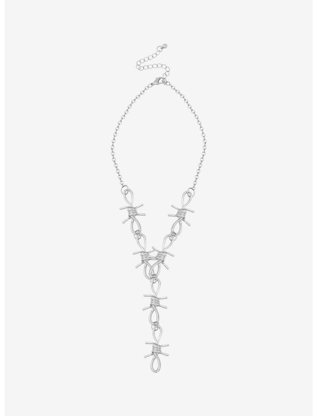 Barbed Wire Lariat Necklace
