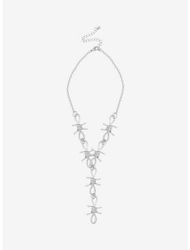 Barbed Wire Lariat Necklace, , hi-res