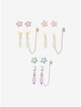 Sakura Blossom Crystal Cuff Earring Set, , hi-res
