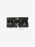 Faux Leather Moon & Star O-Ring Choker, , hi-res