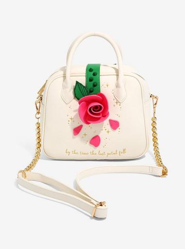 Loungefly Disney Beauty and the Beast Enchanted Rose Crossbody Bag
