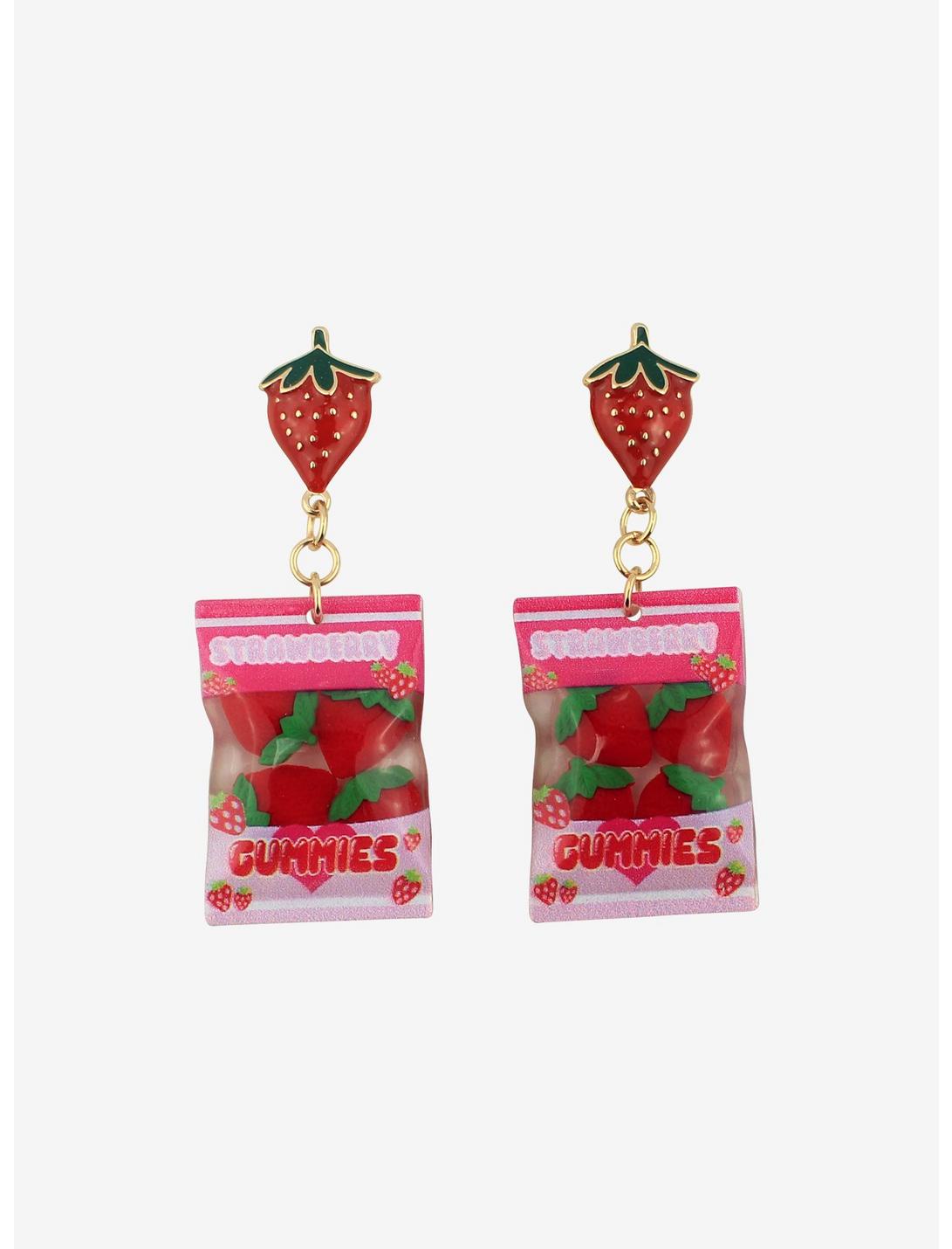 Strawberry Candy Drop Earrings, , hi-res