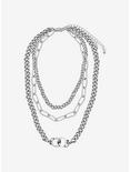 Handcuff Layered Chain Necklace, , hi-res