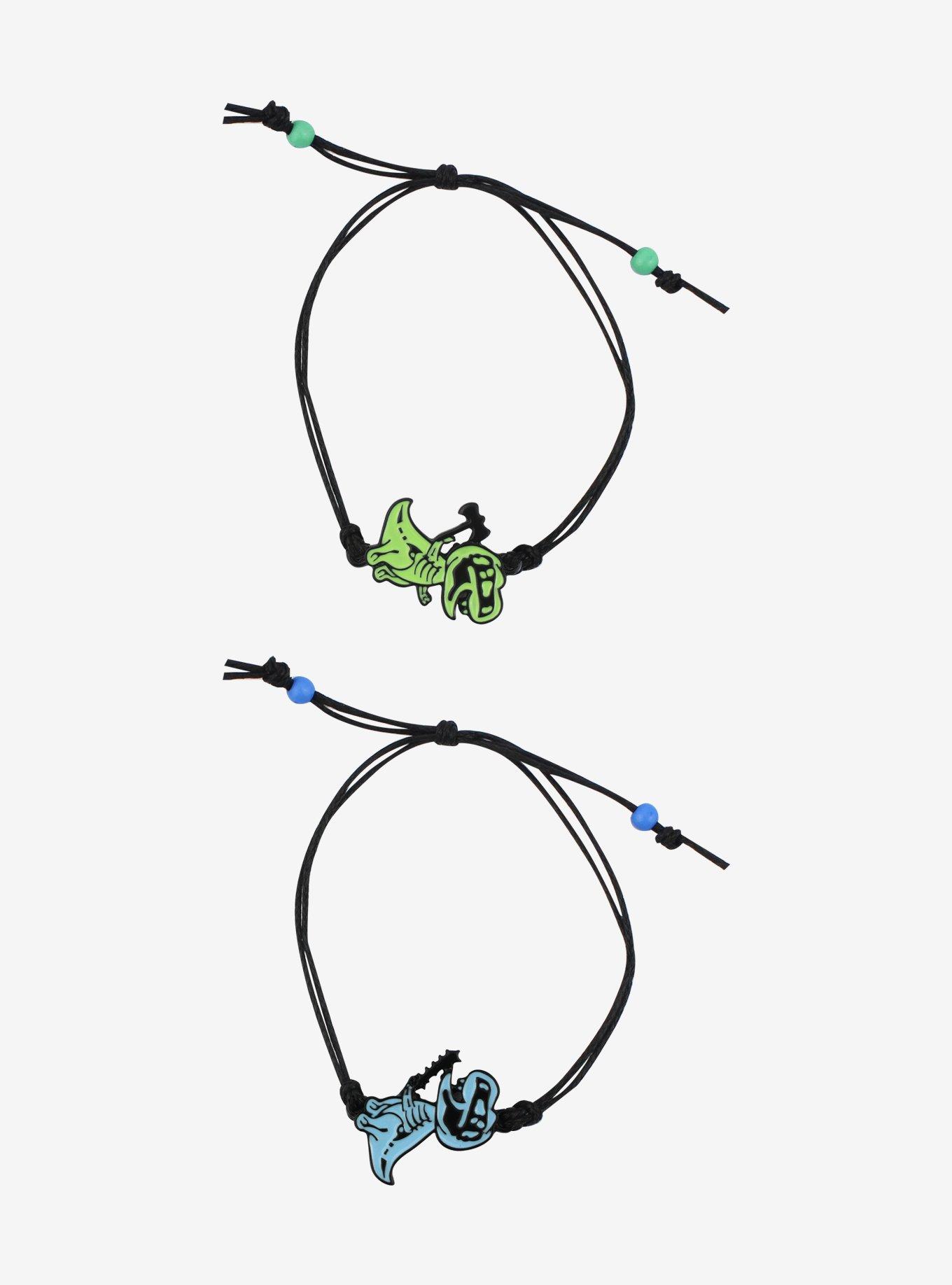 Dinosaur Skeleton Weapon Best Friend Cord Bracelet Set, , hi-res